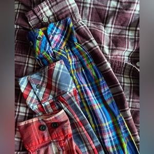 4 Plaid Men’s Dress Shirts